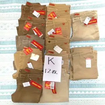 BOBSON Qeen's Low12 스트레치 청바지 라이트 브라운 베이지