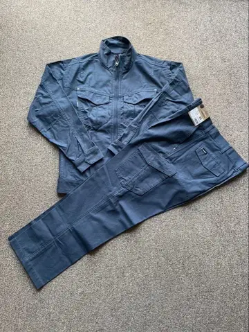 G.GROUND 작업복 상하의 세트 네이비