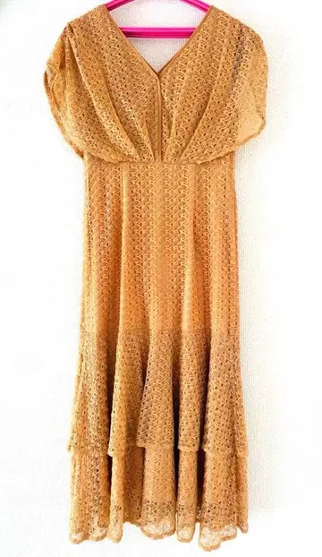 [ ROOM903 ] 오렌지 레이스 원피스