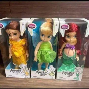 디즈니 프린세스 애니메이터 인형 벨 팅커벨 아리엘