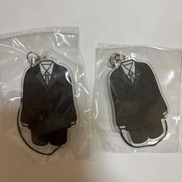 9번가 레트로 쿄고쿠 후토 요시모토 코미디언 의상 스트랩 키링 2개 세트