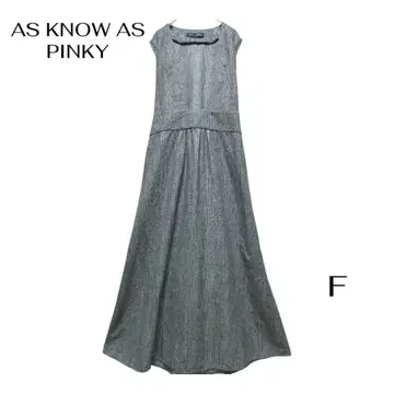 [ AS KNOW AS PINKY ] 글렌체크 패턴 롱 원피스 F 사이즈