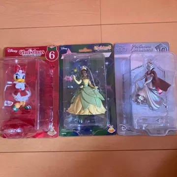 디즈니 크리스마스 오너먼트 복권 데이지 티아 백설공주 3개 세트