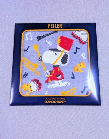 [ 미개봉 ] 페이러 스누피 마칭 밴드 손수건 네이비 완판