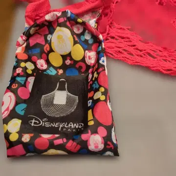 디즈니랜드 파리 에코백 컬러풀