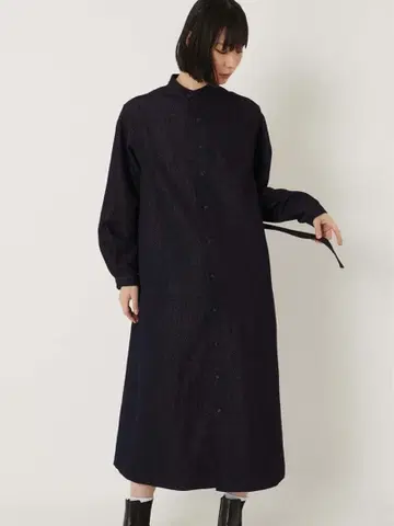 BLUE BLUE JAPAN 골드얀 인디고 원피스