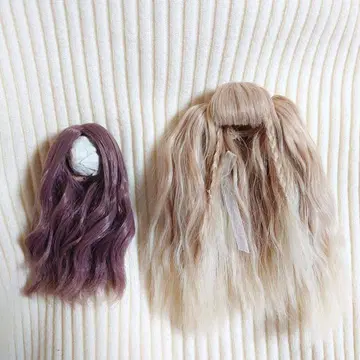 인형 가발 3.5~4인치 2점 세트