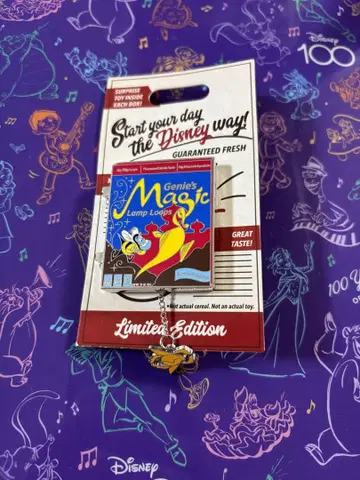 알라딘 지니 시리얼 핀 배지 핀트레 Cereal Box