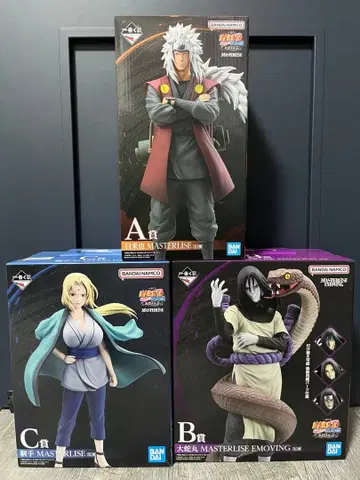제일복권 NARUTO 나루토 돌풍전 전설의 삼인방 피규어 a b c