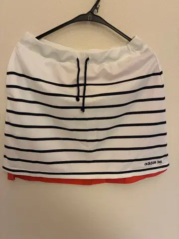 adidas 골프웨어 스트라이프 패턴 스커트 리버서블