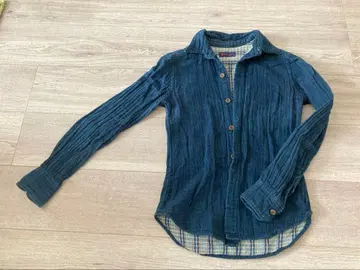 R by 45rpm 다크 블루 긴팔 셔츠 사이즈 3