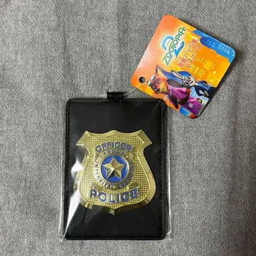 주토피아 2 경찰 배지풍 패스 케이스 디즈니 닉 주디 카드 케이스