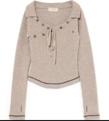 andmary 아니타 버튼 니트 탑