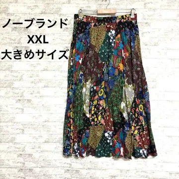 [노브랜드] 꽃무늬 롱 스커트 멀티 컬러 XXL 빅 사이즈