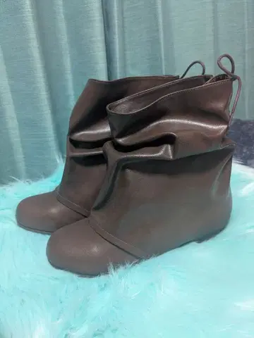 나우시카 부츠 쿠슈쿠슈 부츠 숏 빅 사이즈 브라운 3L