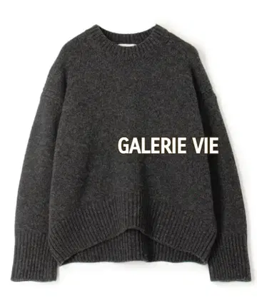 GALERIE VIE 파인 울 크루넥 풀오버