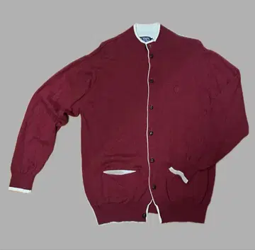 CHAPS 버건디 가디건