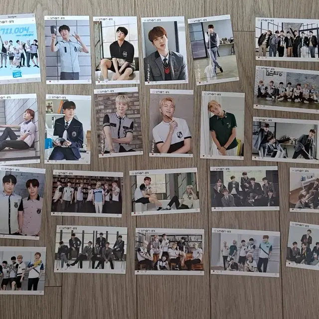 (한정판) BTS 방탄소년단 방탄 smart 스마트 교복 포토카드