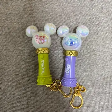 디즈니 스토어 시크릿 응원봉 키체인 스티치 닉