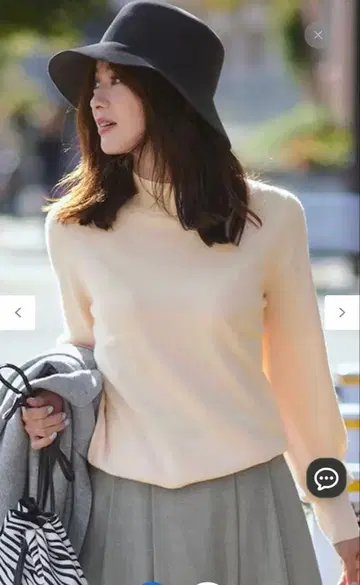 23구 백 펄 버튼 크루넥 풀오버