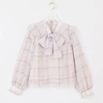 evelyn 오리지널 체크 블라우스