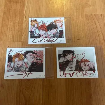 기븐 바다로 키즈나츠키 폴라로이드풍 카드 3종