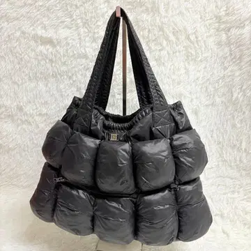 포켓몬스터 가방 스타일 퍼 가방 퀼팅 A4 수납 블랙 대용량