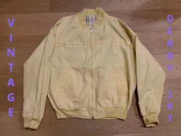진품 빈티지 더비 자켓 유로 리버서블