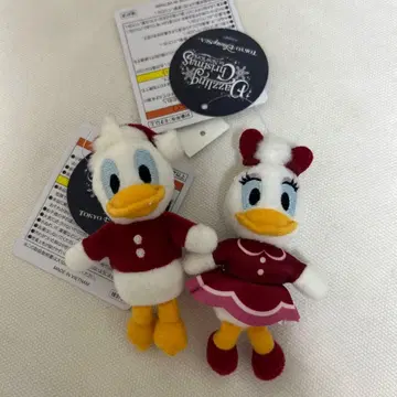 디즈니 대즐링 크리스마스 봉제 인형 참 데이지 도날드