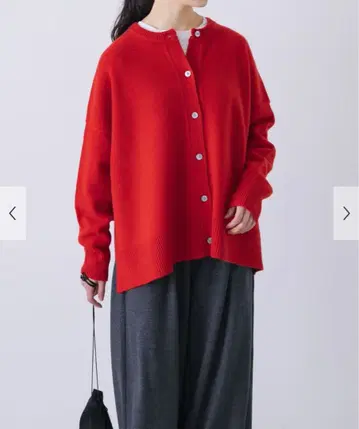 새상품 카구레 해밀턴 크루넥 가디건