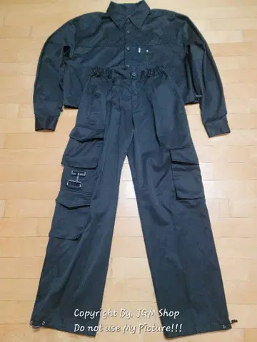 한국 ESC Studio 18SS 카고 셋업 블랙