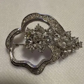 레어 Emica 엘레강트 꽃 모양 브로치