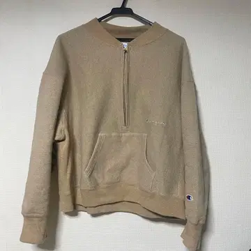 FRAMeWORK 별주 하프 지퍼 리버스 위브 베이지 M 사이즈