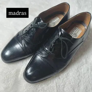 컨디션 최상 마드라스 스트레이트 팁 가죽 신발 24.5 3E 라운드토