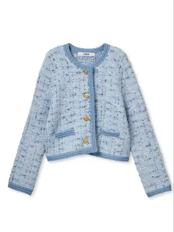 미사용 새상품 FURFUR 트위드 니트 자켓