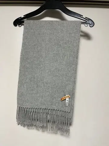 [ 클리닝 완료 ] UNIQLO 캐시미어 100% 머플러 라이트 그레이