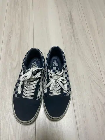Vans 체커 올드스쿨 스니커즈 네이비