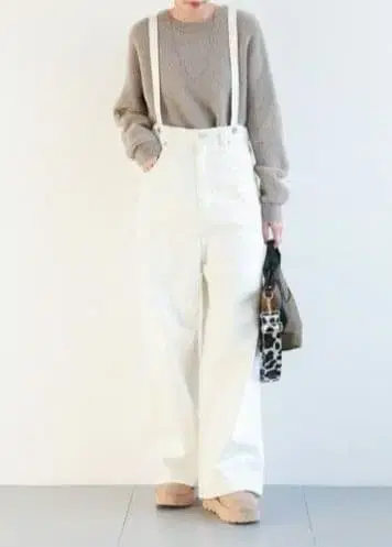 BARNYARDSTORM 서스펜더 와이드 팬츠 S