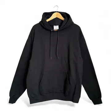 Champion 챔피온 후드티 풀오버 무지 블랙 속기모 구제 의류