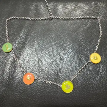 레어 산리오 헬로 키티 빈티지 목걸이 리본 silver