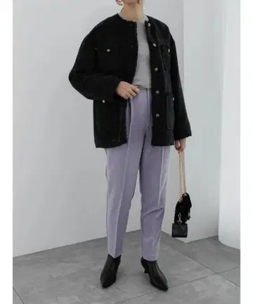 te chichi 몰 트위드 패딩 자켓