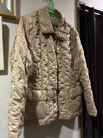 LAPINE ROUGE 베이지 멋진 퀼팅 패딩 자켓 13