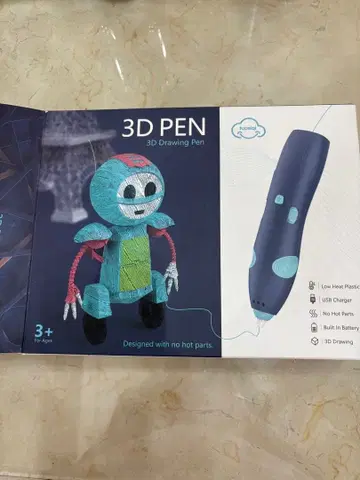 미사용 새상품 3D PEN 3D 드로잉 펜 바이올렛 블루
