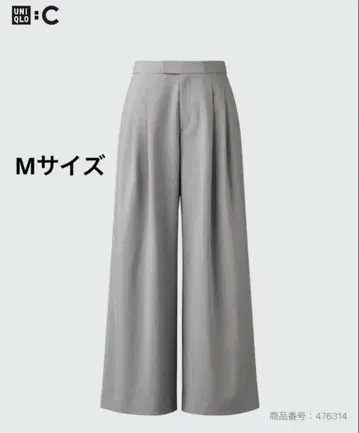 [새상품급] UNIQLO:C 유니클로 씨 감동 턱 와이드 팬츠 그레이 M