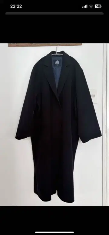 [새상품급] 슬로브 이에나 더블 페이스 롱 체스터 코트 38