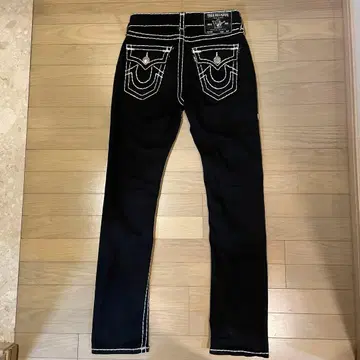 트루 릴리젼 리키 슈퍼 청바지 블랙 데님