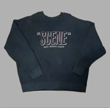 MOUSSY 다크 그레이 크루넥 트레이닝복