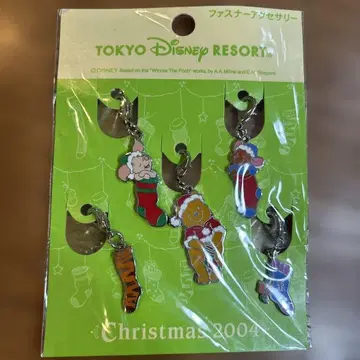 [새상품] 도쿄 디즈니 리조트 크리스마스 2004 지퍼 액세서리