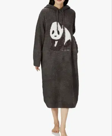 gelato pique 팬더 무늬 후드 부착 원피스 룸웨어