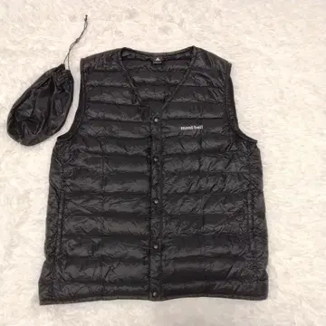 mont-bell 스페리오 다운 V넥 베스트 남성용 M 블랙